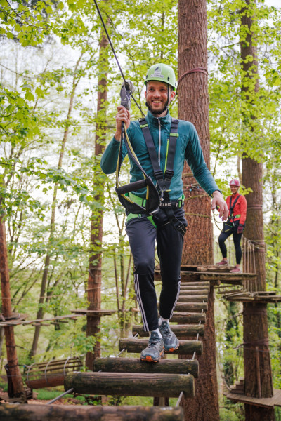 Kletterspaß in luftiger Höhe 